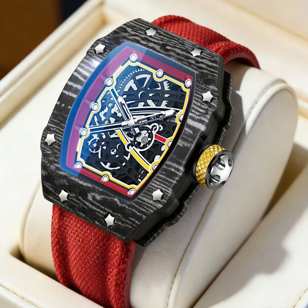 STARPERISH Montre Automatique Japonais Homme Tonneau Ultra-Fin Nylon Lumineux – CLEVI Paris