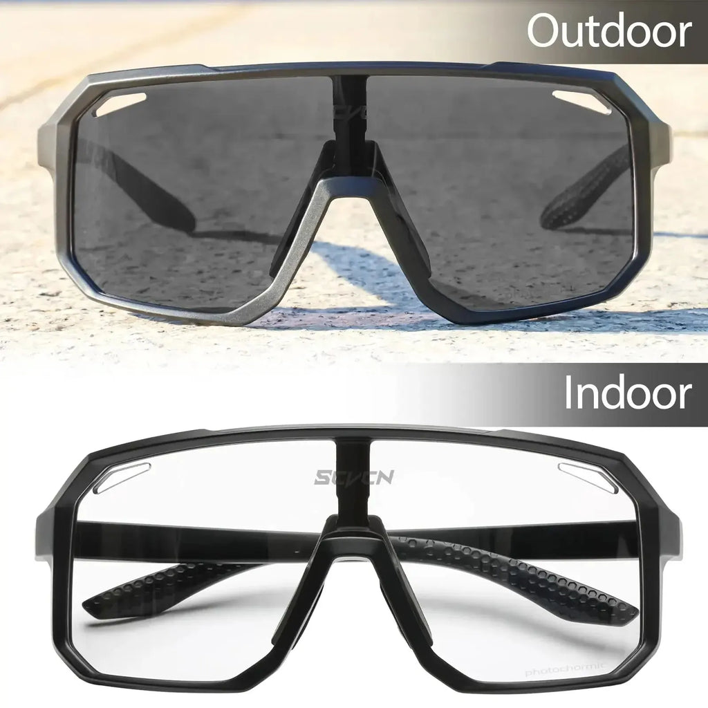 Lunettes de Cyclisme Photochromiques TR-90 | UV400, Verres Polycarbonate, Vélo Randonnée Outdoor, Unisexe – CLEVI Paris