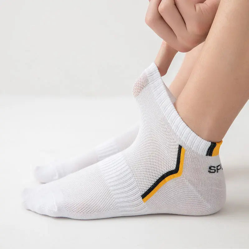 Chaussettes Homme Sport | Lot de 5 Paires, Polyester, Tige Basse – CLEVI Paris