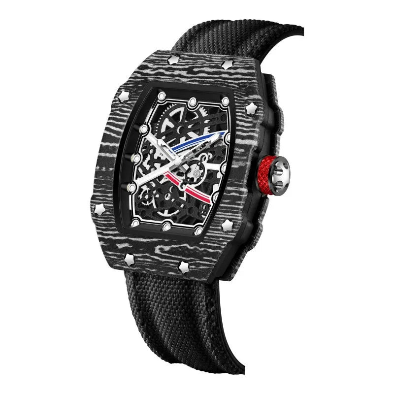 Montre Quartz Unisexe G-2301 – Ultra-Fine Tonneau, Bracelet Nylon & 8 Coloris Sport