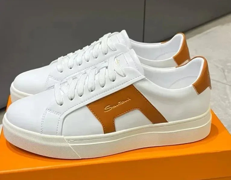 Sneakers Cuir Blanc Plateforme Unisexe – CLEVI Paris