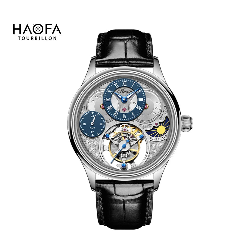 Montre Homme GMT Tourbillon Volant Haofa – CLEVI Paris