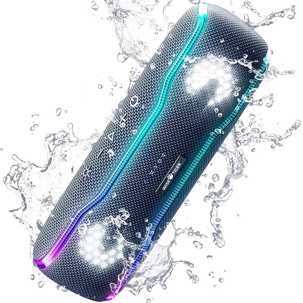 WISETIGER F10C Enceinte Bluetooth 25W IPX7 LED Sync 24h Outdoor – CLEVI Paris