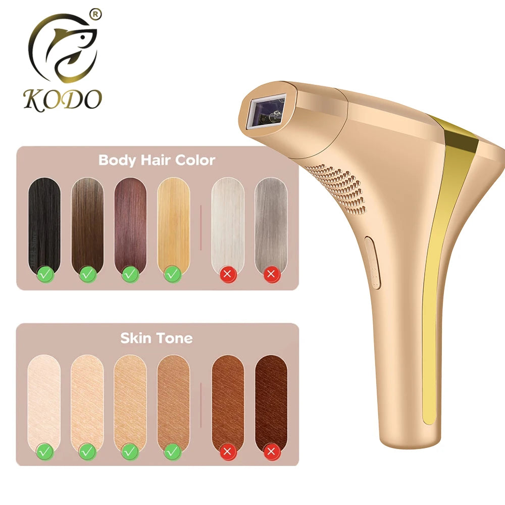 Épilateur IPL KODO 4-en-1 Visage & Corps Lumière Pulsée Sans Douleur – CLEVI Paris