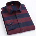 Chemise Homme Manches Longues Coton Carreaux Style Britannique – CLEVI Paris