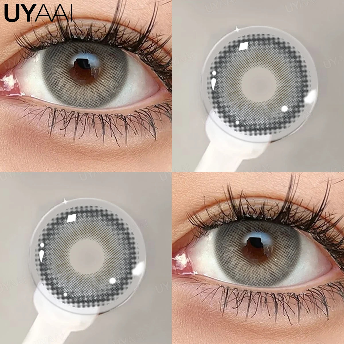 Lentilles de Couleur UYAAI Annuelles 10 Coloris Naturels Maquillage Cosplay – CLEVI Paris
