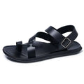Sandales Gladiateur Homme – Cuir Fendu, Velcro, Semelle Cuir Pleine Fleur, Style Romain | Noir, Marron ou Blanc