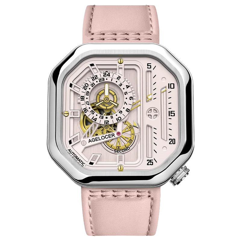 Montre Homme Automatique Squelette Racing Agelocer – CLEVI Paris
