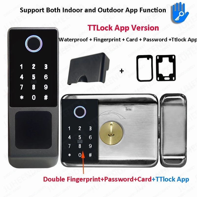 Serrure Extérieure Connectée ZhdCookey G23 Empreinte Digitale IP66 Tuya WiFi – CLEVI Paris