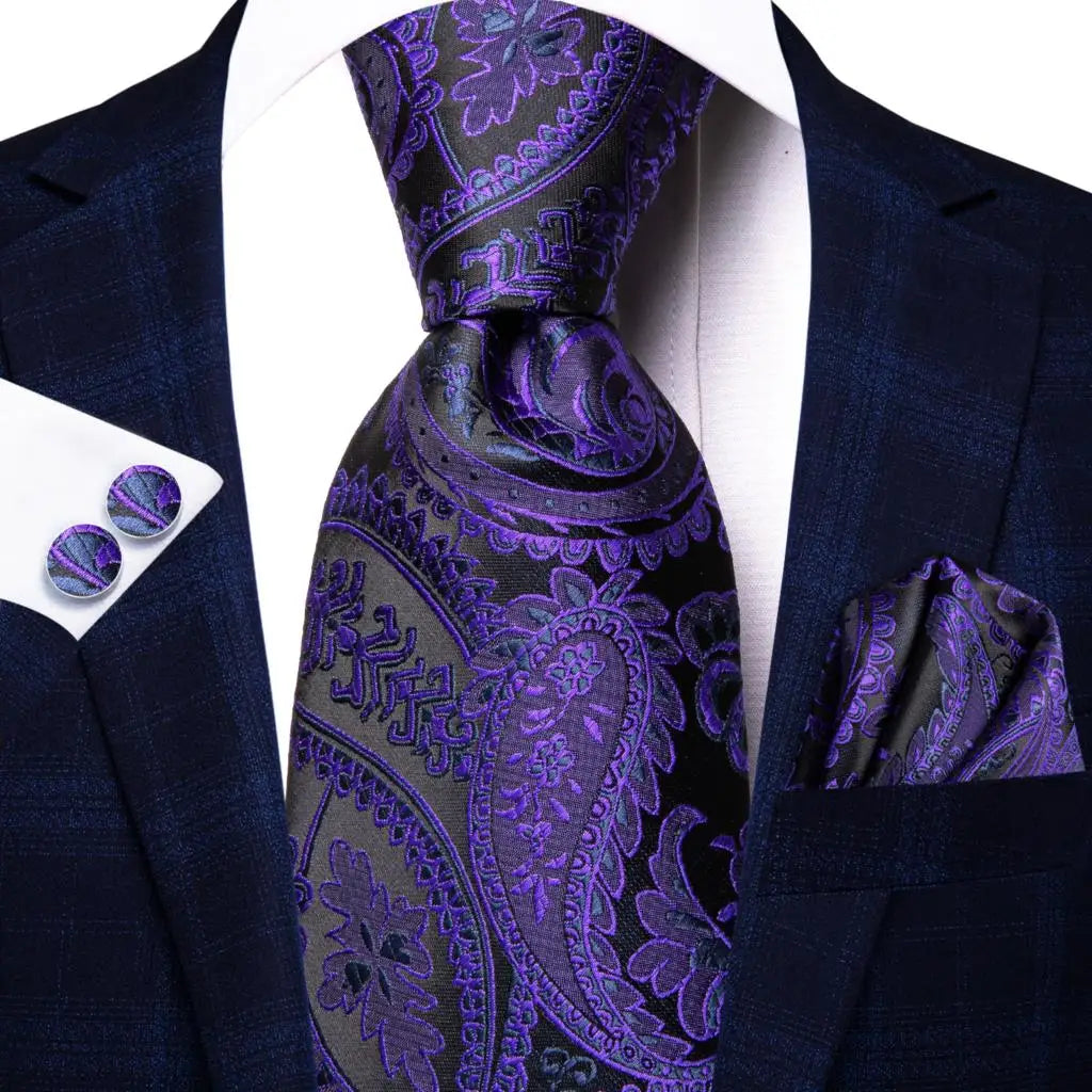 Ensemble cravate homme paisley – CLEVI Paris