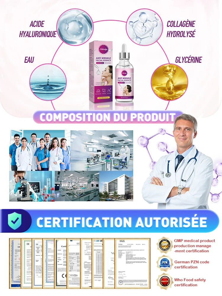 Kit Stylo Applicateur & Sérum Anti-Rides Visage | Essence Anti-Wrinkle | Unisexe – CLEVI Paris