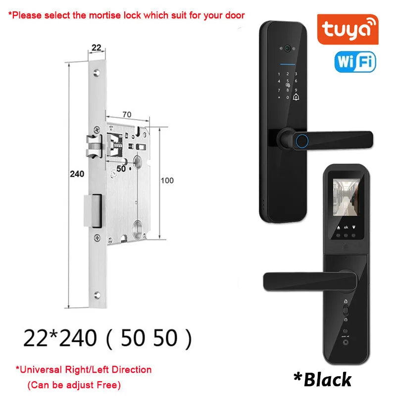 Serrure Connectée XSDTS F8 Judas HD Caméra Intercom WiFi Tuya – CLEVI Paris