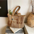 Sac Tote en Paille Tressée Style Français — Grande Capacité, Plage & Quotidien | CLEVI Paris