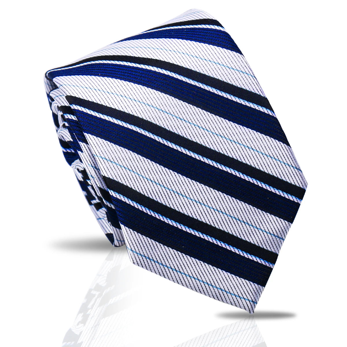 Cravate unisexe rayée 7,5 cm – CLEVI Paris