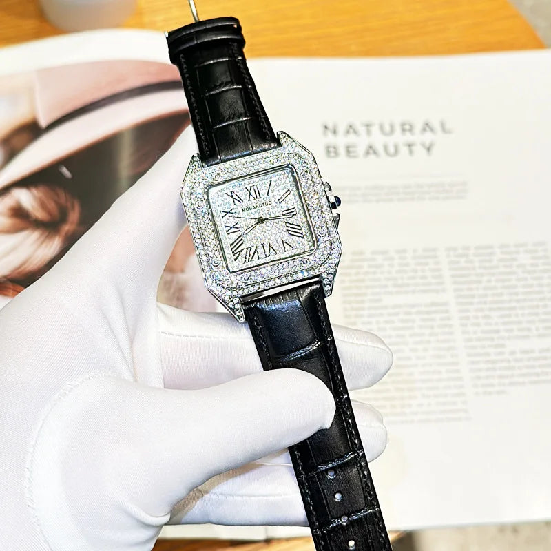 Montre Homme Carrée Tonneau Grand Cadran Quartz – CLEVI Paris