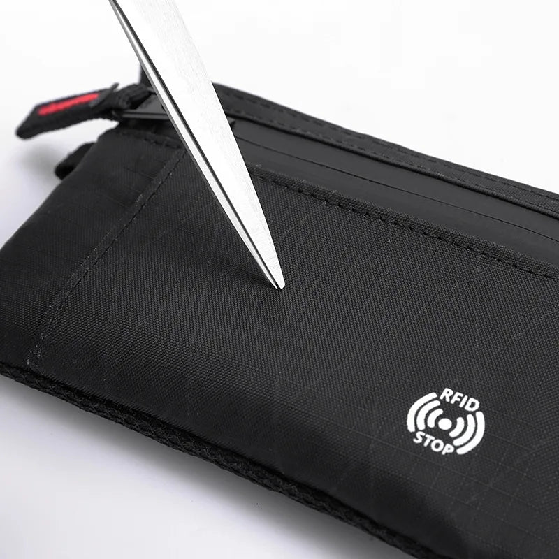 Porte-Cartes RFID Nylon Slim Homme — Mousqueton, Clip Ceinture ou Fermeture Éclair, Multi-Coloris | CLEVI Paris