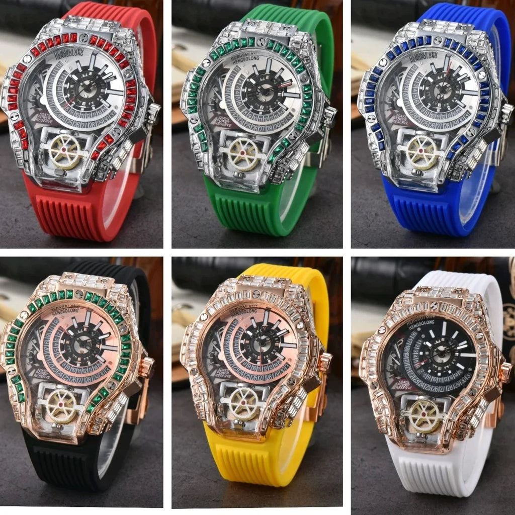 STARPERISH W01 Montre Homme Automatique Japonais Acier Inox Verre Hardlex Lumineux 3 ATM 21 Coloris – CLEVI Paris