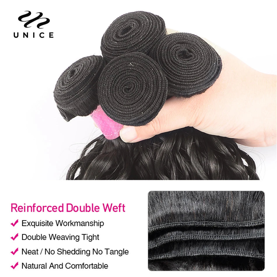 Bundles Natural Wave brésiliens, cheveux humains – CLEVI Paris