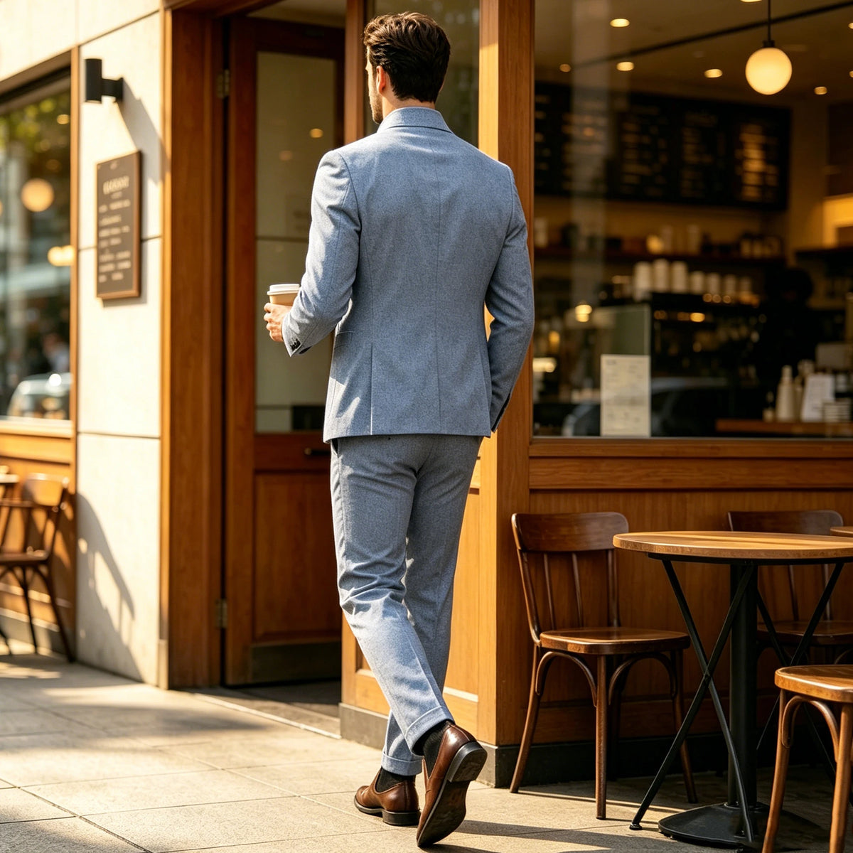 Costume homme 2 pièces col montant – CLEVI Paris