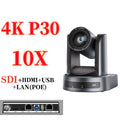 Caméra PTZ 4K Professionnelle – Zoom Optique 10x/20x NDI SDI HDMI USB PoE Suivi IA Conférence Streaming – CLEVI Paris