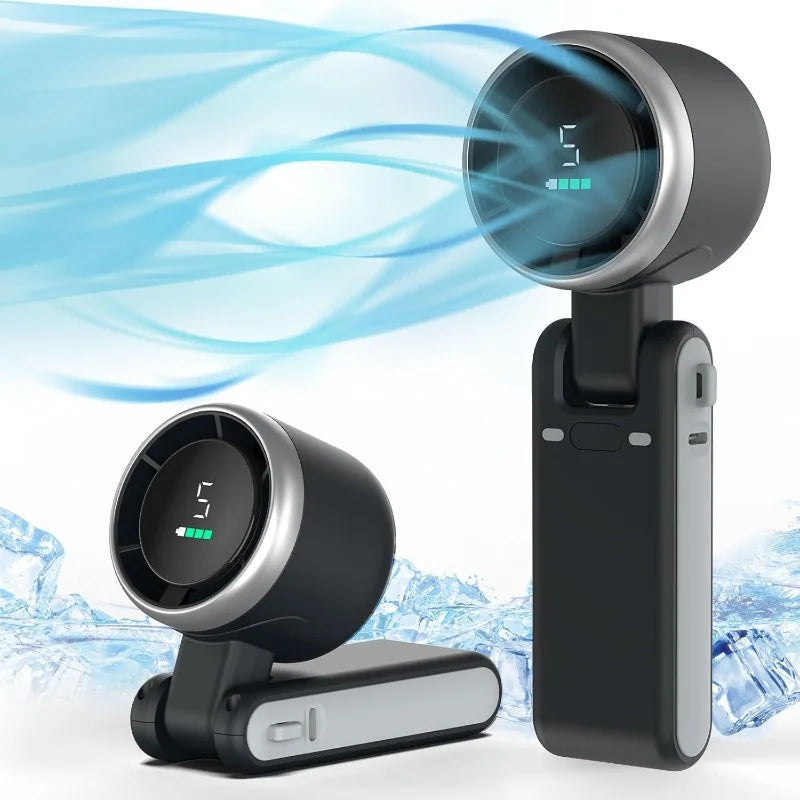 Ventilateur Portable Rechargeable 3-en-1 5 Vitesses 3600mAh — CLEVI Paris