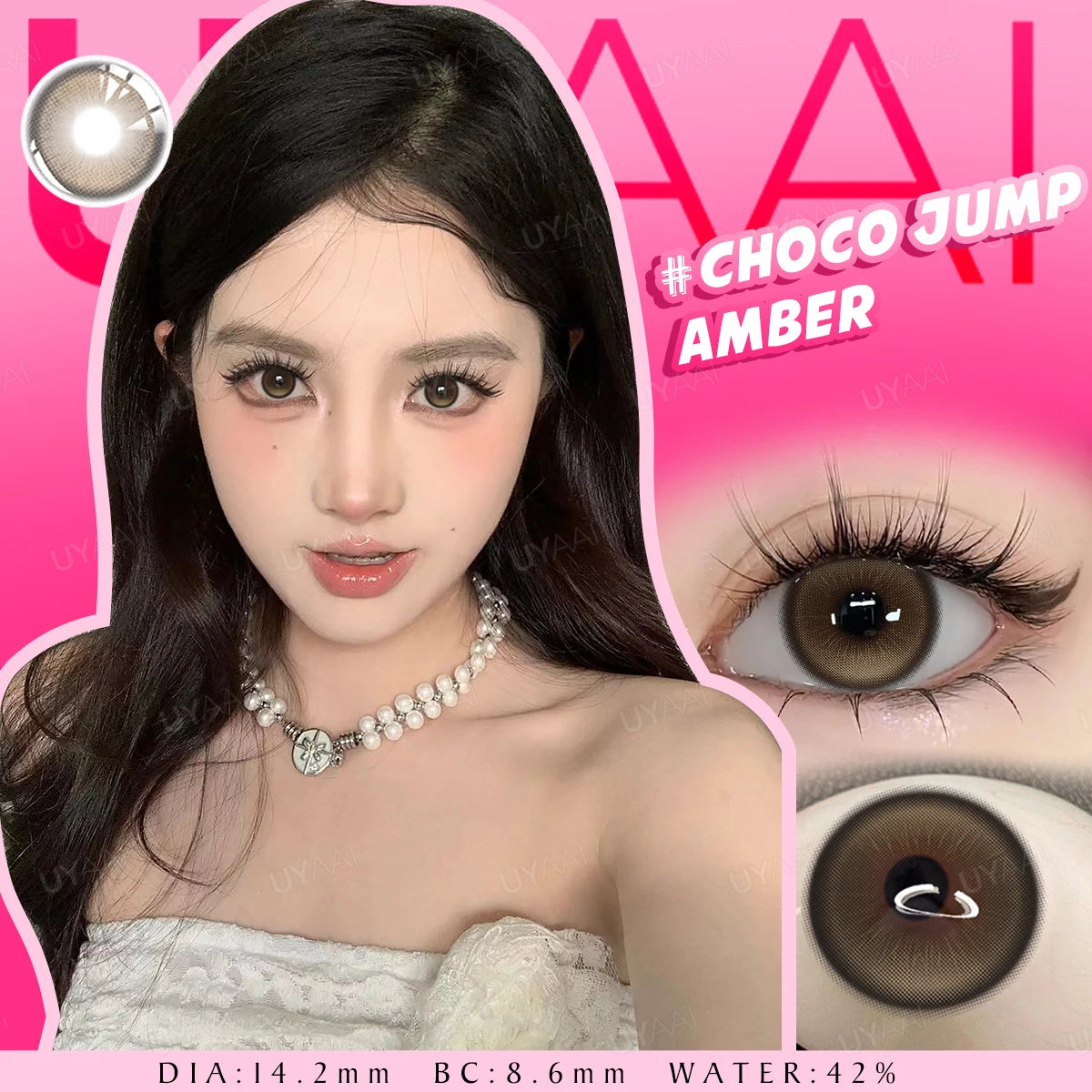 Lentilles de Contact Colorées UYAAI – 15 Teintes, Port Annuel, Confort Hydrogel
