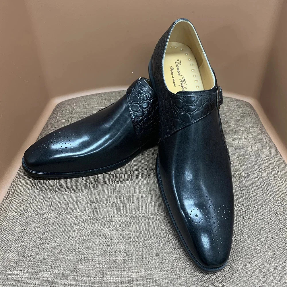 Chaussures habillées en cuir à bout pointu – CLEVI Paris