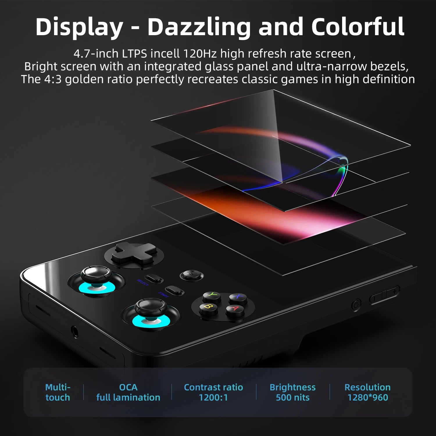 Console de Jeu Portable Anbernic RG477V – Écran 4,7" LTPS, Dimensity 8300, Android 14