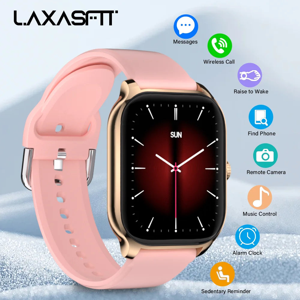 LAXASFIT H9 Plus Montre Connectée Sport — Écran 2.01" HD, Bluetooth, Appels, Cardio, SpO2 | CLEVI Paris