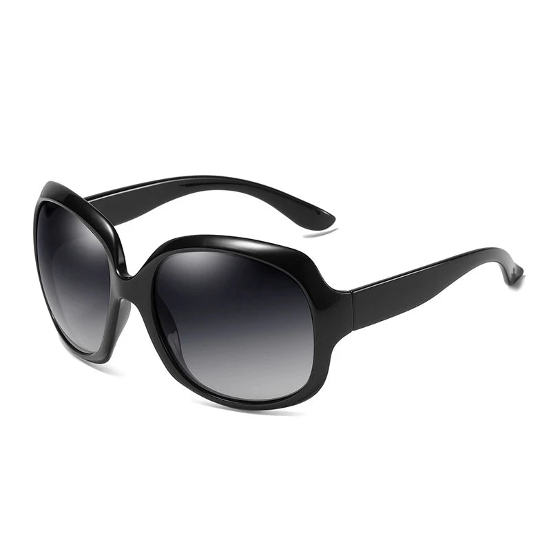 Lunettes de Soleil Rondes Oversize Polarisées Dégradé UV400 Femme – CLEVI Paris