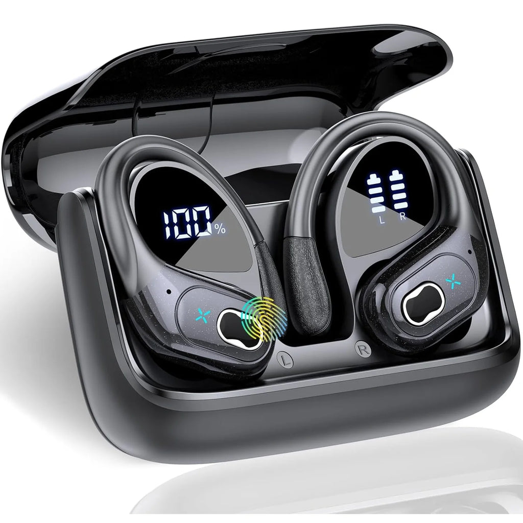 Écouteurs TWS GDLYL HD65 Bluetooth 5.4 HiFi Basses IPX7 75h LED ENC Sport – CLEVI Paris