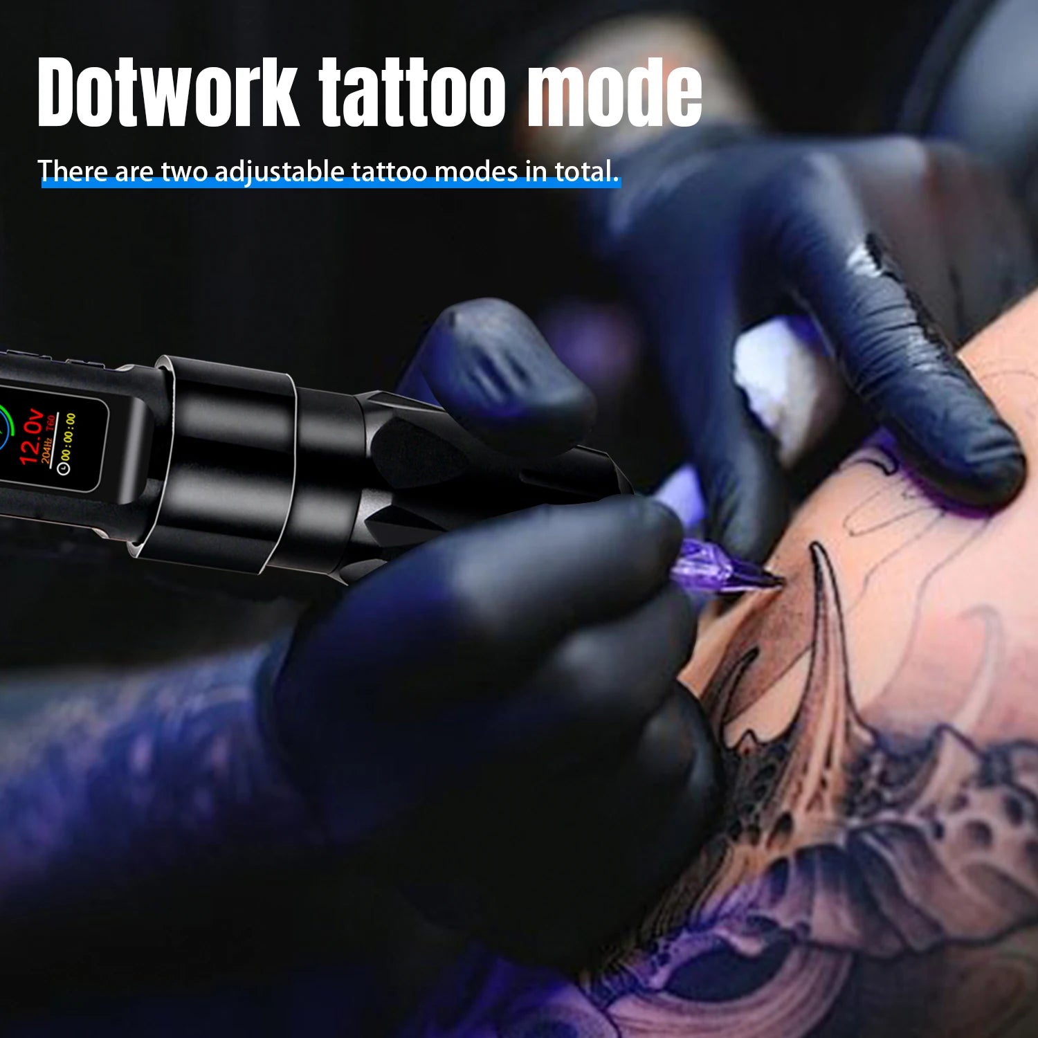 Machine à Tatouer Sans Fil Rechargeable | Moteur 6500 RPM Charge Rapide 1h | Artistes & Débutants – CLEVI Paris