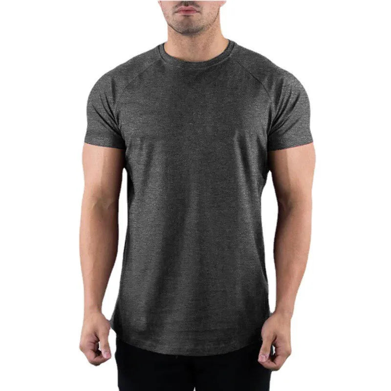 T-Shirt Homme Fitness Slim Fit Coton Élasthanne Col Rond 6 Coloris – CLEVI Paris