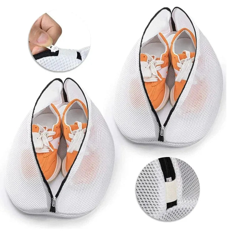 Sac Filet Lavage Machine Chaussures Polyester Zip Taille M – CLEVI Paris