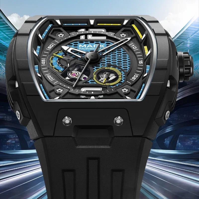 Montre Homme Mark Fairwhale Mécanique Automatique Tourbillon Lumineuse – CLEVI Paris