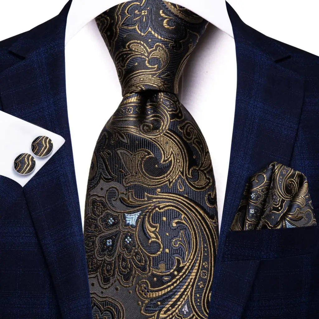 Ensemble cravate homme paisley – CLEVI Paris