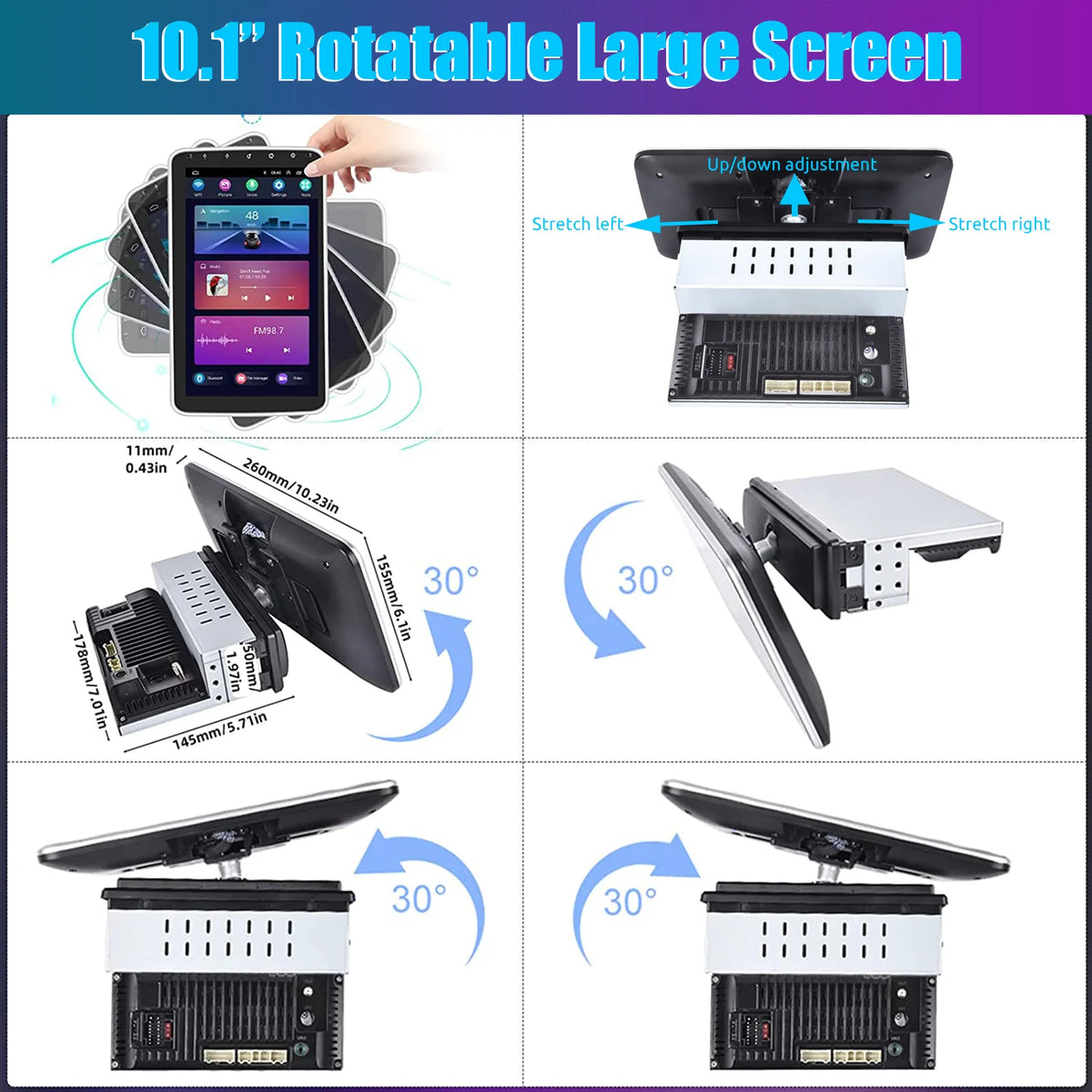 Autoradio ESSGOO 10,1″ Android CarPlay – CLEVI Paris