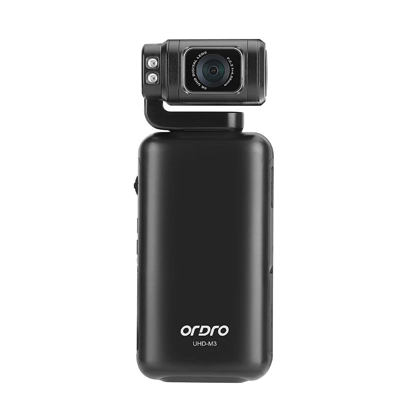 ORDRO M3 – Caméra Poche 5K/4K Gimbal 2 Axes Vision Nocturne IR Écran 3,5" Batterie 3250mAh Kit Complet Vlog – CLEVI Paris