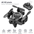 Mini Drone Pliable K04 – Caméra 4K, Moteur Brushless, Protège-Hélices, 12 min de Vol – CLEVI Paris