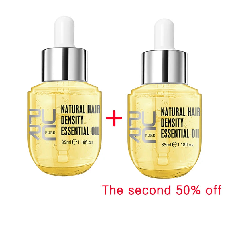 Huile de Croissance Capillaire au Gingembre PURC – Anti-Chute, Réparatrice & Stimulante 35ml