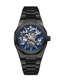 Montre Mécanique Homme LONGLUX 6269K2 – Squelette Automatique, Acier & Style Alien