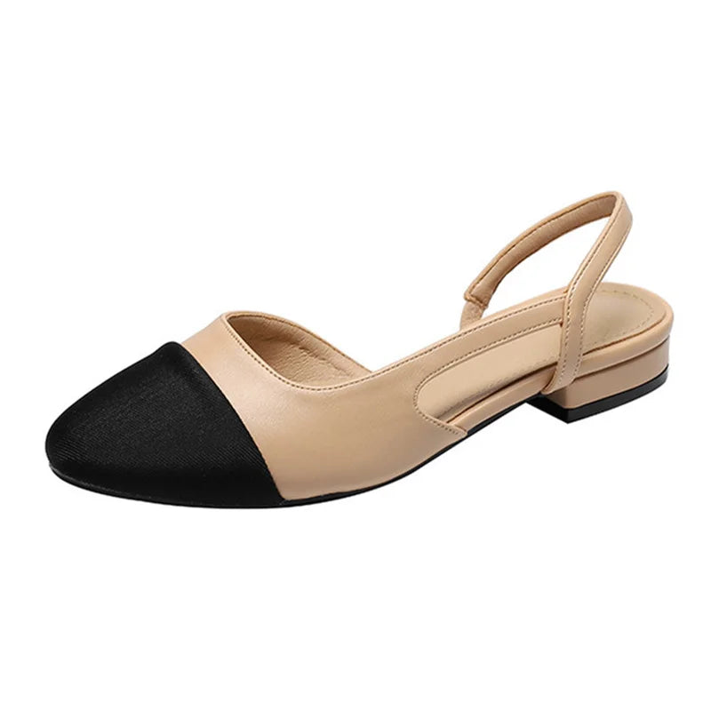 Chaussures femme à bout rond en microfibre – CLEVI Paris