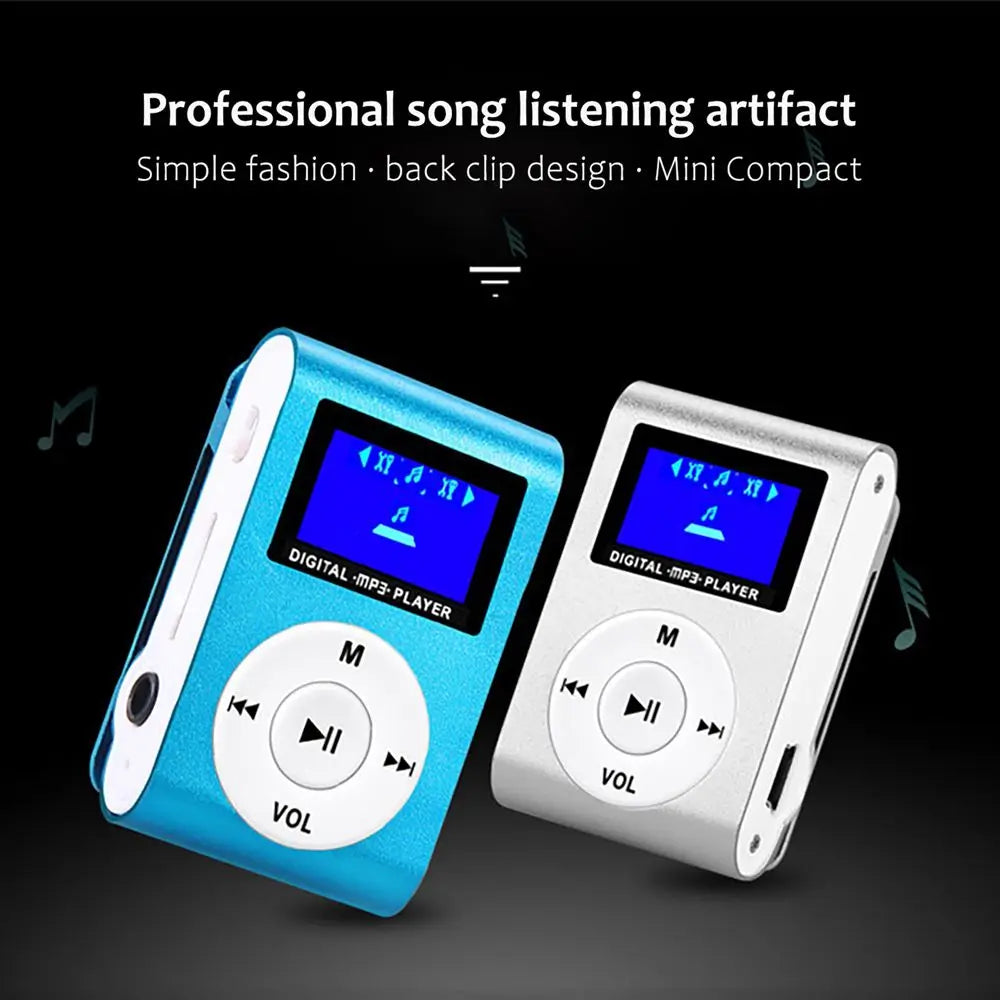Throughpp Mini Lecteur MP3 Clip Métal LCD TF 32Go EQ 5 Modes Sport – CLEVI Paris