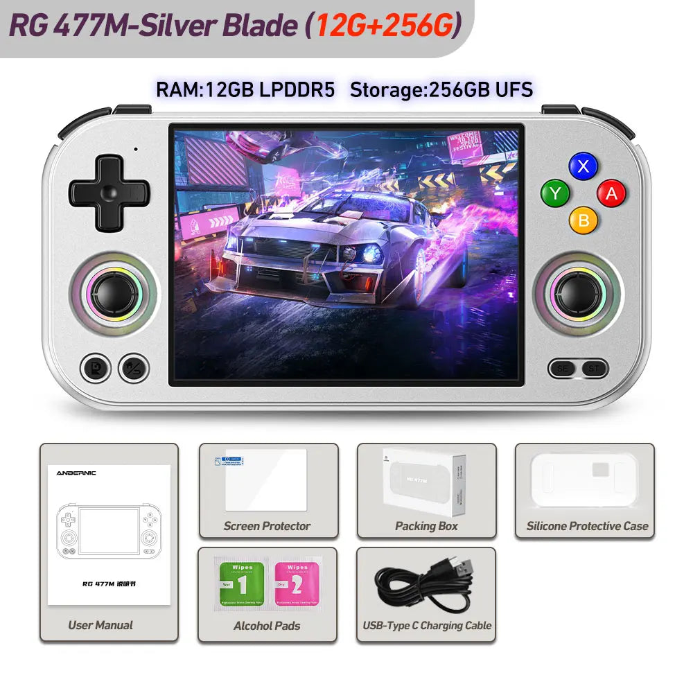 Console Portable Anbernic RG477M Retro 4.7" Dimensity 8300 Android 14 – CLEVI Paris