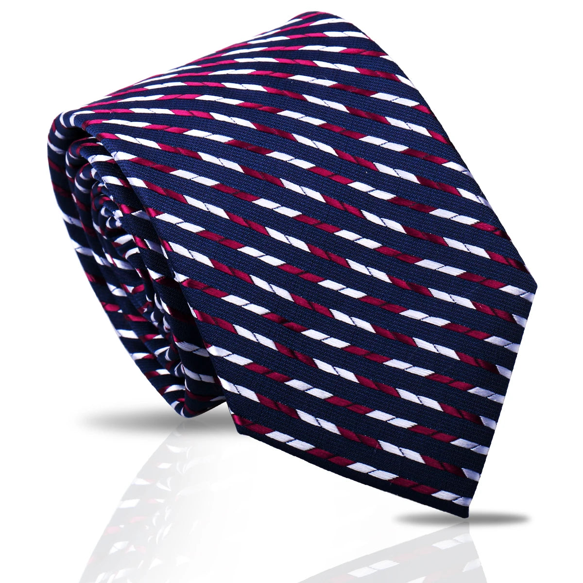 Cravate unisexe rayée 7,5 cm – CLEVI Paris