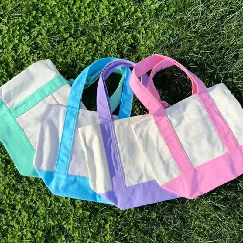 Tote Bag en Toile Minimaliste — Cabas Réutilisable, Bandoulière, 33x28cm, 4 Coloris | CLEVI Paris