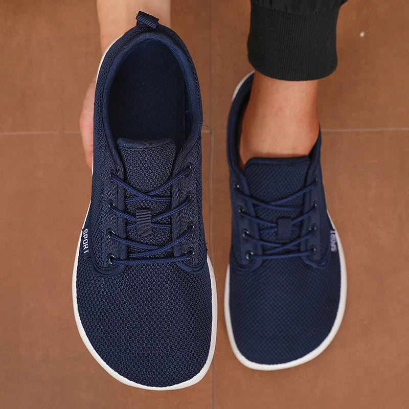 Sneakers Mesh Unisexe Respirantes Bout Large – CLEVI Paris