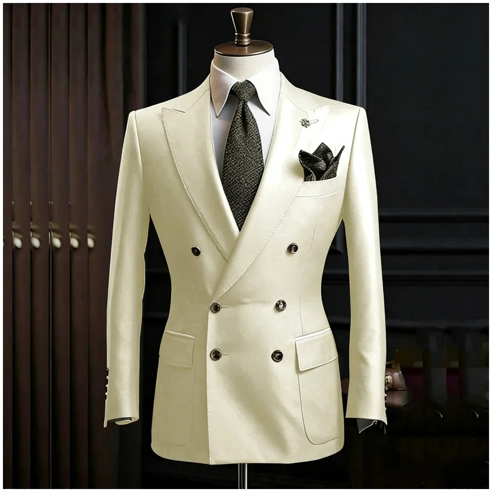 Costume homme 2 pièces à double boutonnage – CLEVI Paris