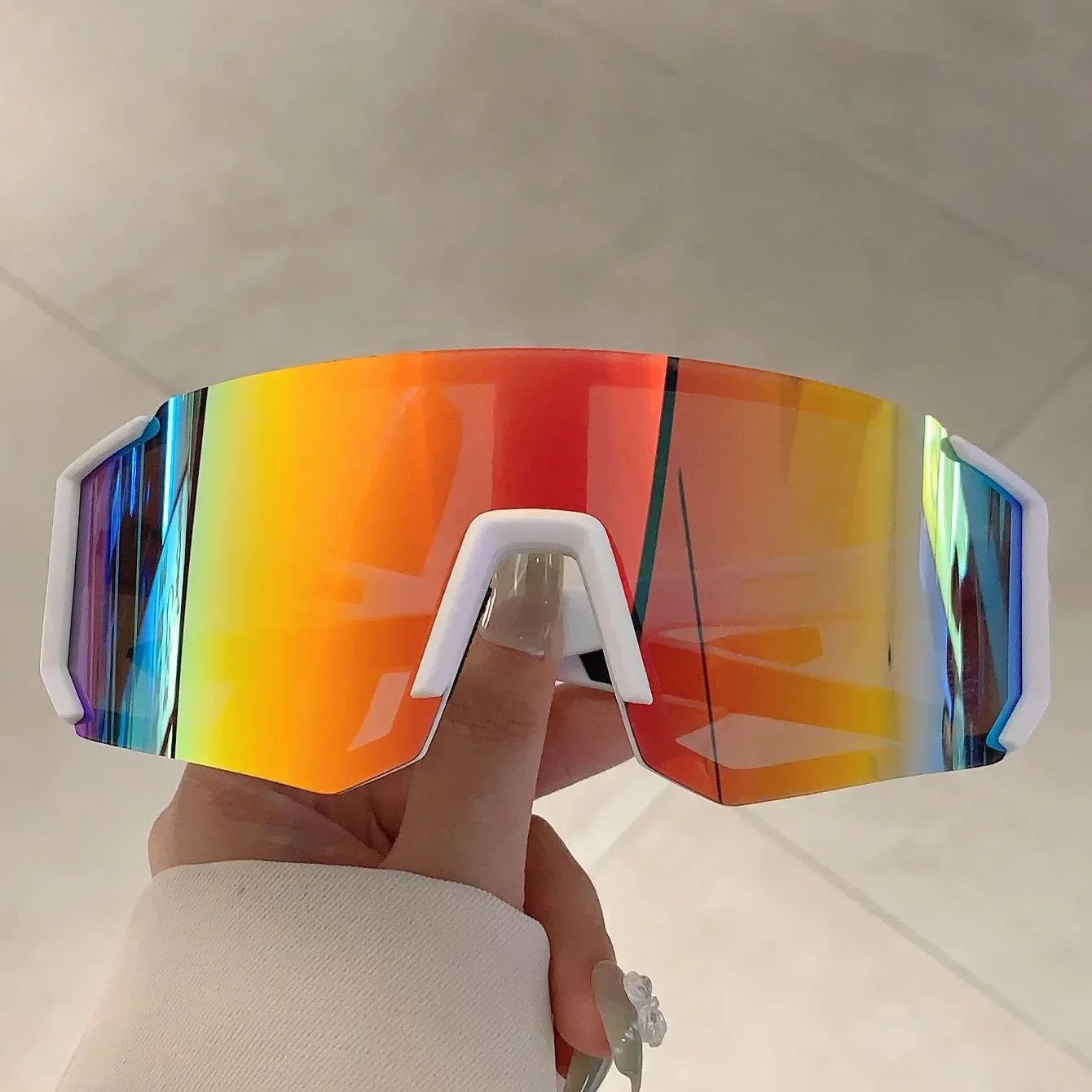 Lunettes de Soleil Oversized Unisexe Miroir UV400 Anti-Reflets 2587 – CLEVI Paris