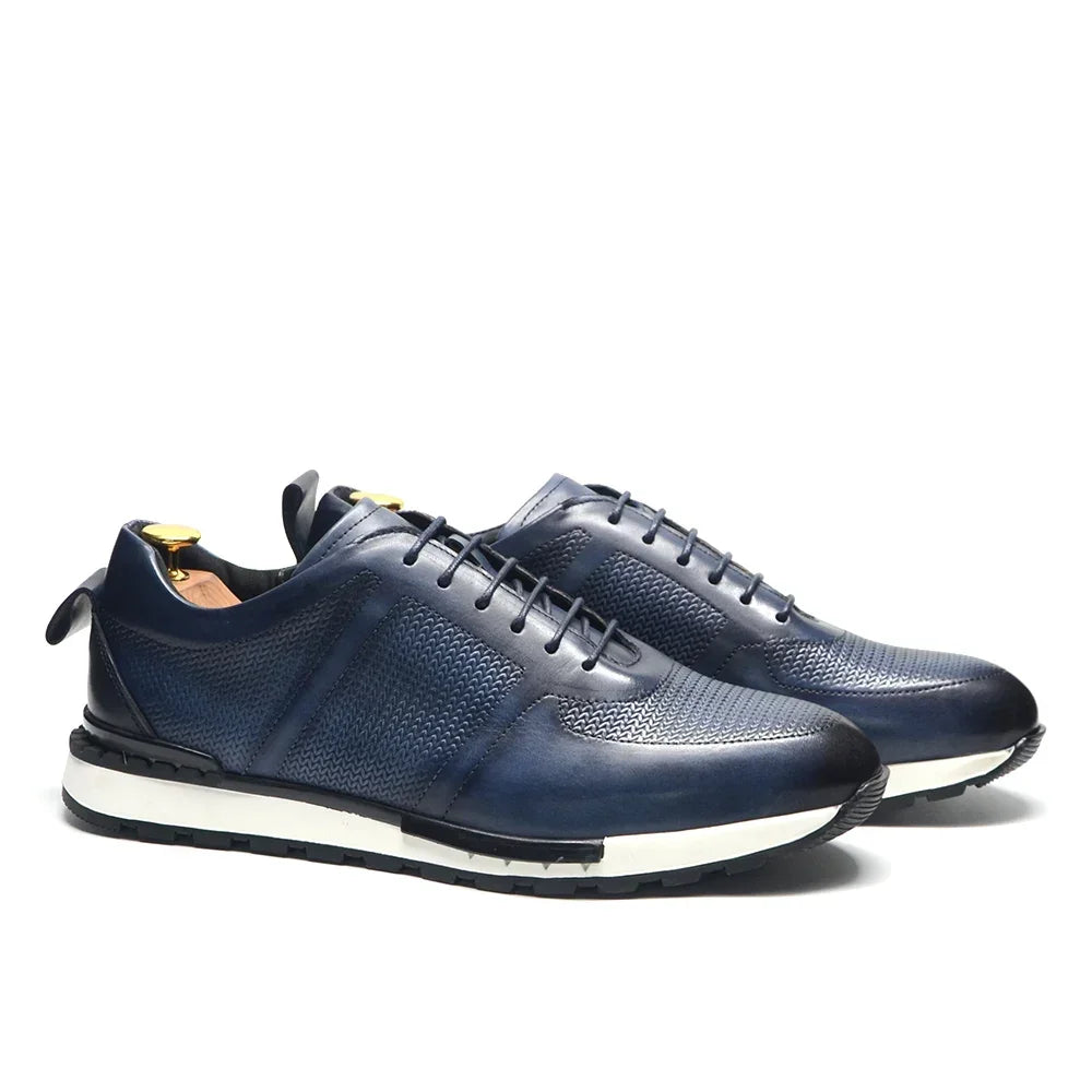 Oxford Homme Luxe Cuir Véritable Style Européen | Ajouré Lacets 4 Coloris